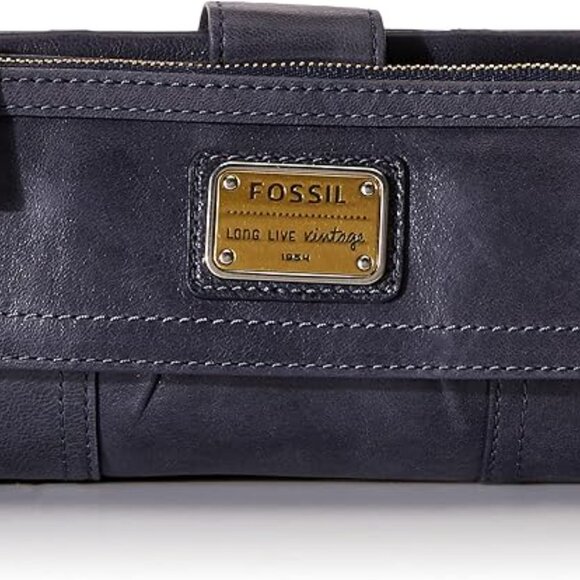 Fossil Women's Emory Leather Wallet Clutch - Picture 1 of 10
